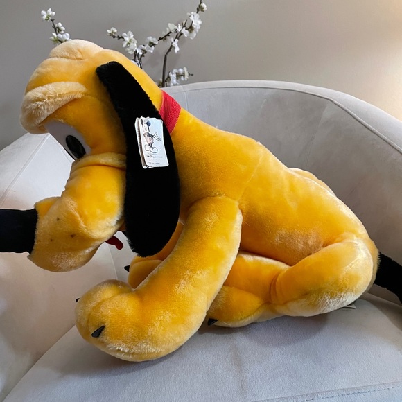 NWT Vintage Disneyland Large Sitting Pluto Plush - Picture 6 of 11